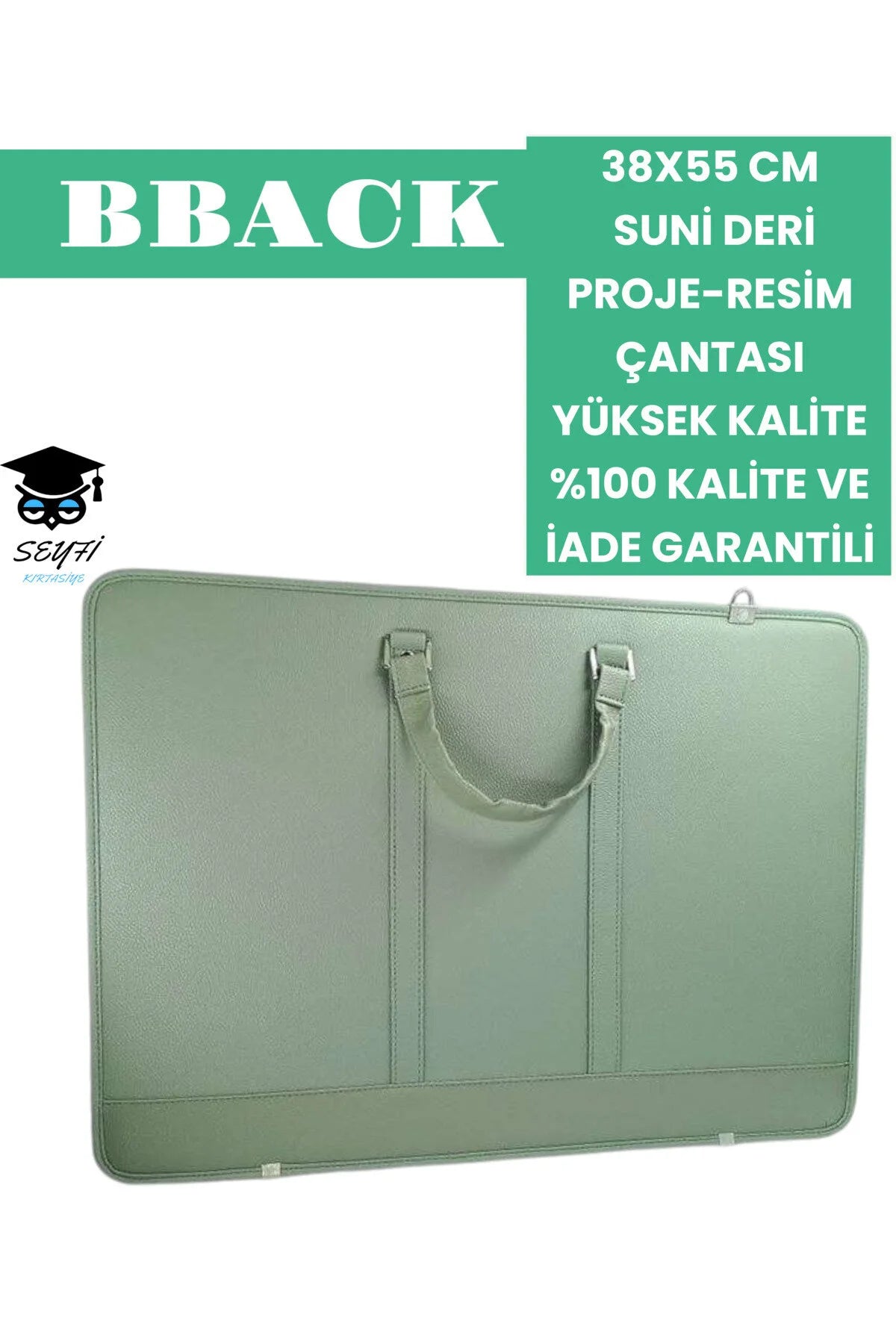 38X55 CM SUNİ DERİ PROJE-RESİM ÇANTASI YÜKSEK KALİTE %100 KALİTE VE İADE GARANTİLİ