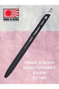 PENAC X-BEAM SİYAH TÜKENMEZ KALEM 0.7 MM BASMALI