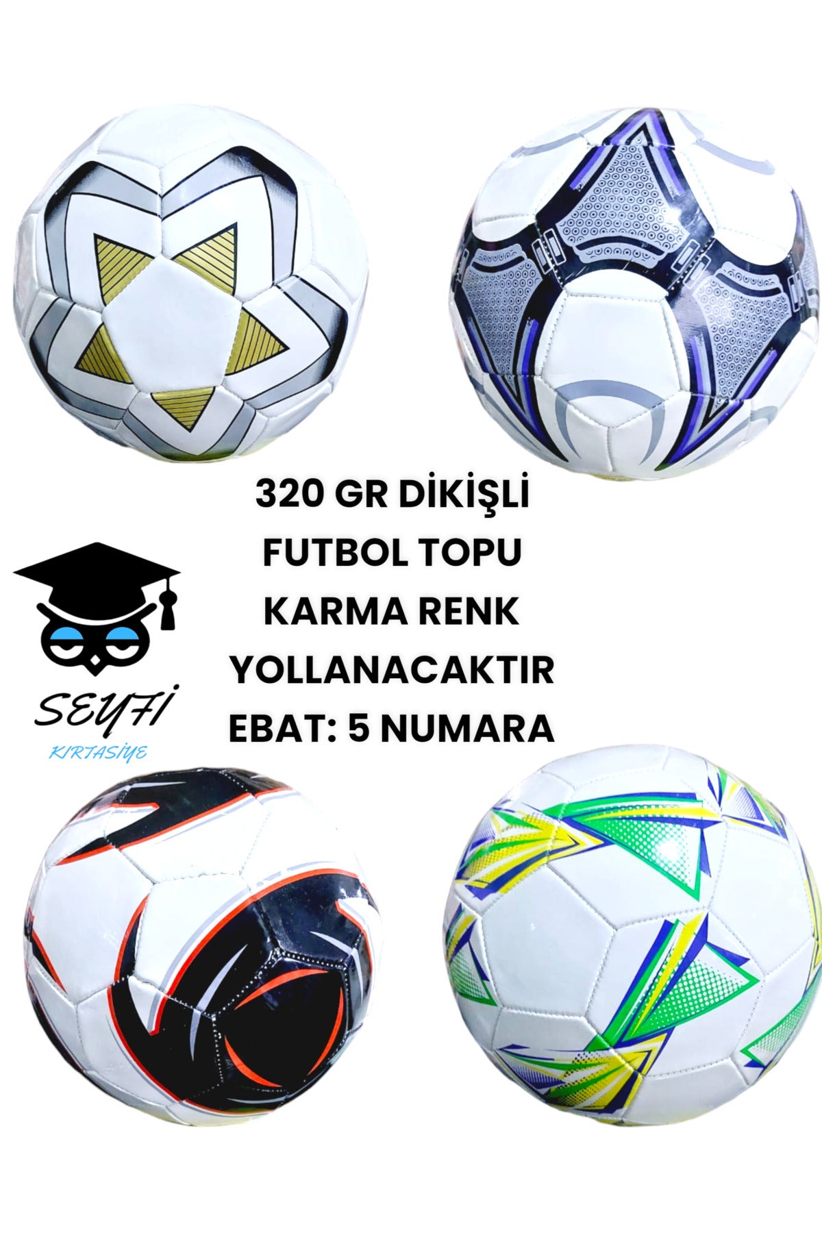 320 GR KALİTELİ DİKİŞLİ FUTBOL TOPU KARMA RENK YOLLANACAKTIR