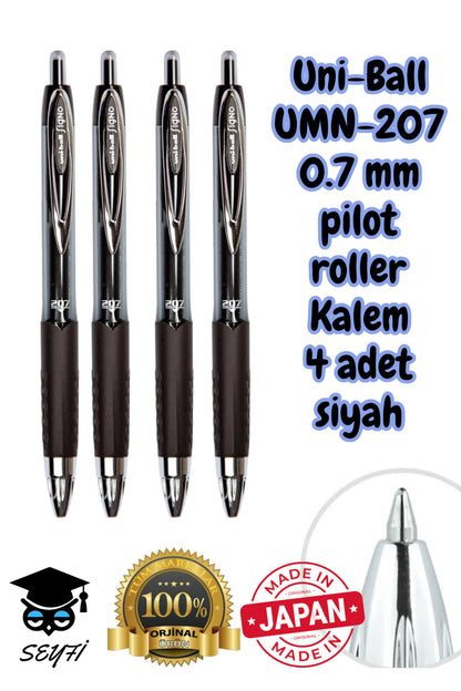 0.7 mm jel pilot kalem roller signo kalem umn-207 uni-ball basmalı pilot kalem