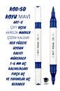 ART-X ÇİFT UÇLU AKRİLİK MARKER ÇİZİM KALEMİ HER YÜZEYE UYGUN KALICI MÜREKKEP 1-6 MM UÇ KALINLIKLARI