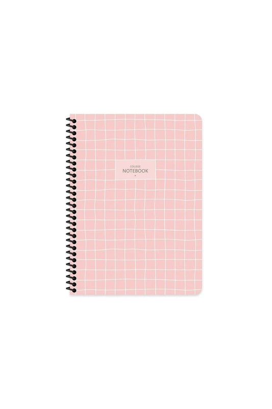 ÇİZGİLİ 16x22 CM 80 YAPRAK PLASTİK KAPAK TELLİ DEFTER 60 GRAM BEYAZ SAYFA COFFEE
