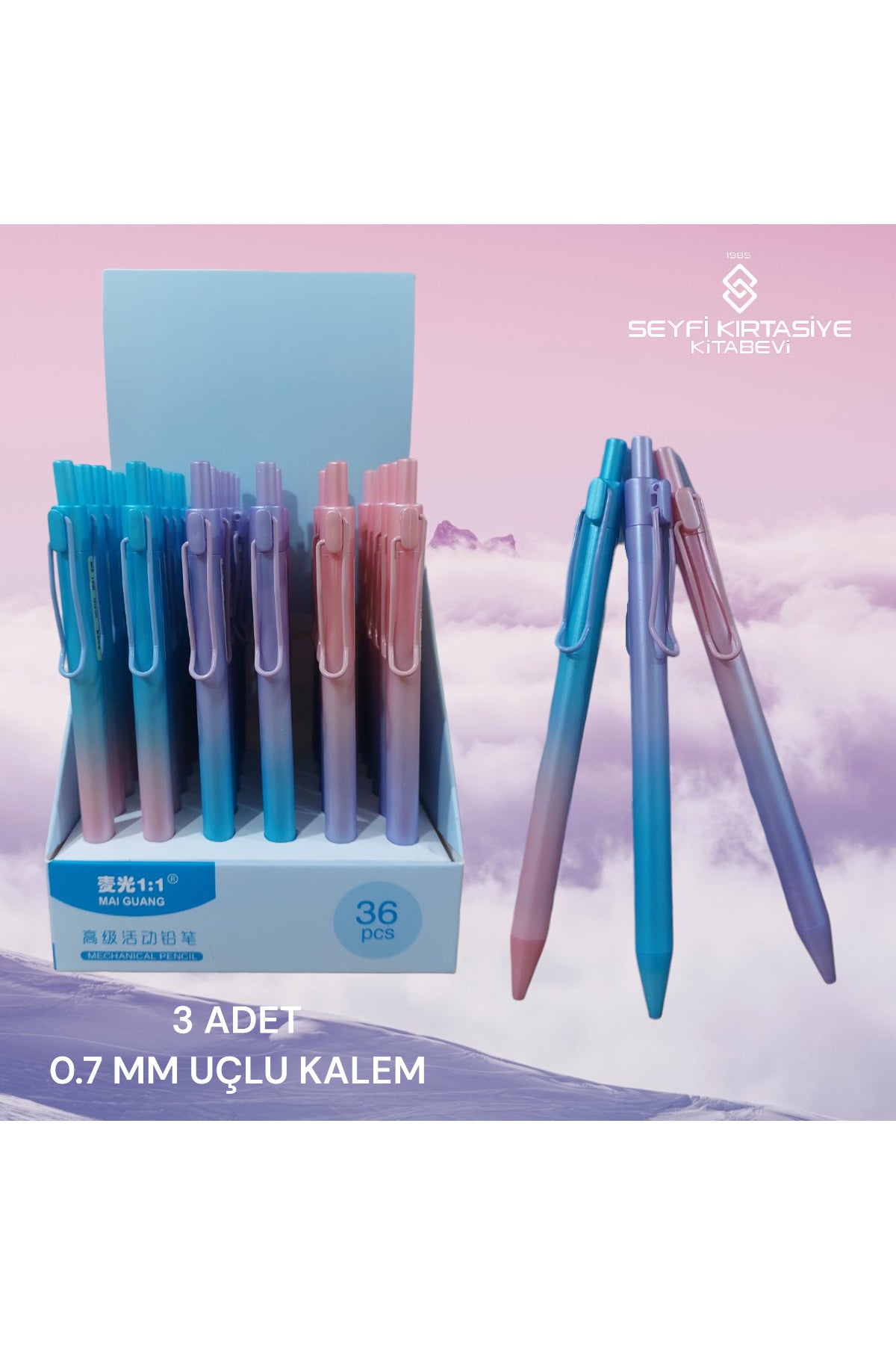 0.7 MM VERSATİL UÇLU KALEM 3 ADET 8162