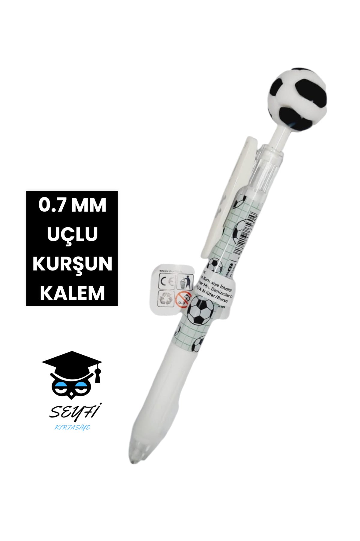 EĞLENCELİ BAŞLIKLI 0.7 UÇLU KURŞUN KALEMLER
