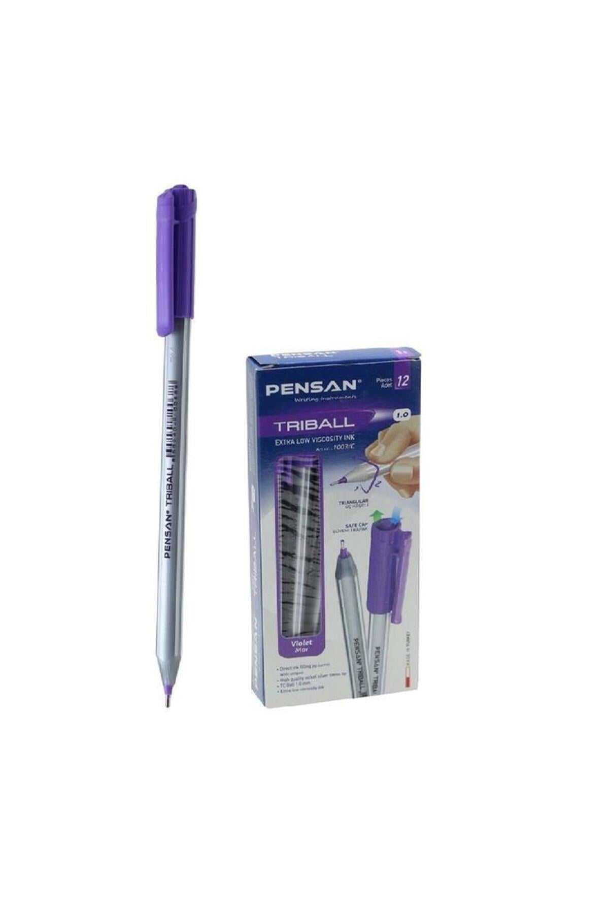 Tükenmez Kalem Triball 1 mm Violet 12'li Paket