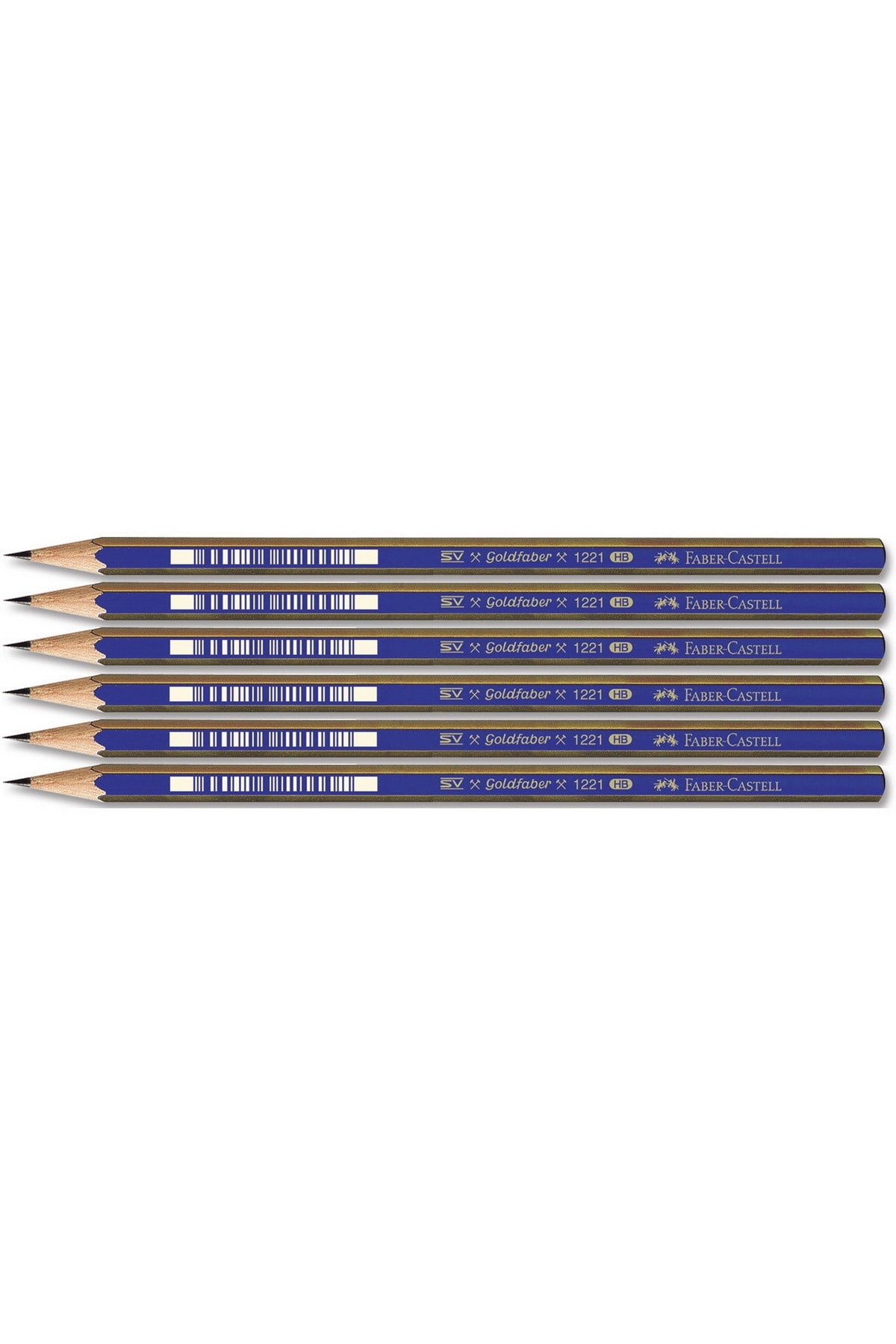 Faber 1221 Dereceli Resim Kalemi Hb 6 Lı Paket