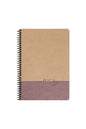20x28 Cm 100 Sayfa Çizgisiz Telli Defter Kraft Kapak 70 Gr Krem Rengi Kağıt