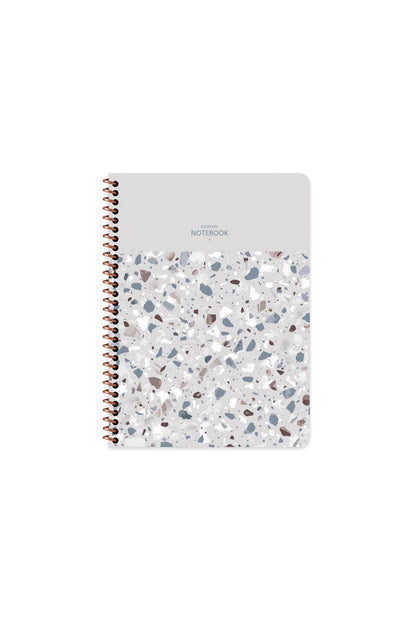 KARELİ 16x22 CM 80 YAPRAK PLASTİK KAPAK TELLİ DEFTER 60 GRAM BEYAZ SAYFA TERAZZO