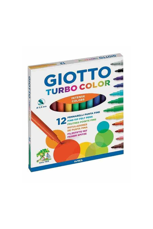 Giotto Turbo Color 12Li Keçeli Kalem 416000