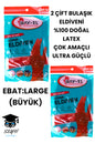 2 ÇİFT BULAŞIK ELDİVENİ %100 DOĞAL LATEX ÇOK AMAÇLI ULTRA GÜÇLÜ