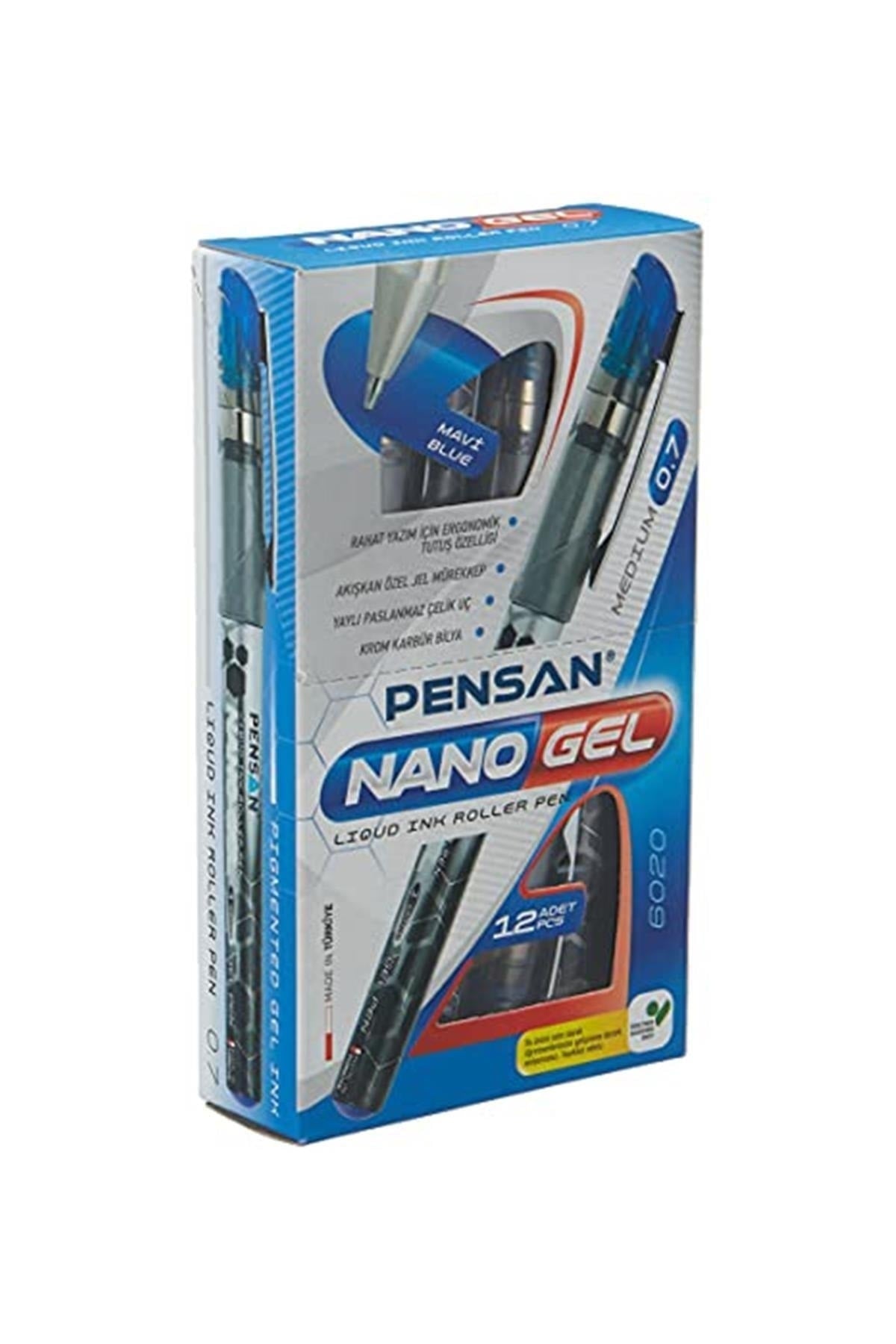 Nano Jel Roller Kalem Mavi 0,7 mm 12'li - Pe06020rkma