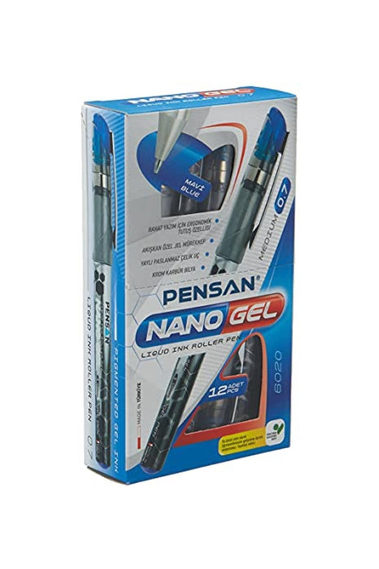 Nano Jel Roller Kalem Mavi 0,7 mm 12'li - Pe06020rkma