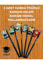 3 ADET KARMA FİGÜRLÜ KURŞUN KALEM KARIŞIK MODEL YOLLANMAKTADIR