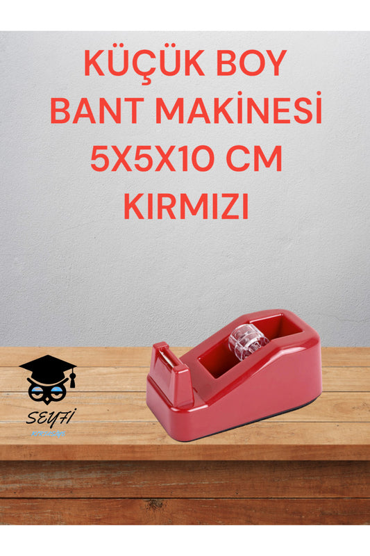 KÜÇÜK BOY MASAÜSTÜ BANT MAKİNESİ 5X5X10 CM KIRMIZI