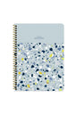 ÇİZGİLİ 16x22 CM 80 YAPRAK PLASTİK KAPAK TELLİ DEFTER 60 GRAM BEYAZ SAYFA TERAZZO