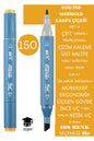 ÇİFT TARAFLI PROFESYONEL ÇİZİM KALEMİ KALICI MÜREKKEP ÜÇGEN GÖVDE İNCE UÇ 1 MM KESİK UÇ 2-6MM SKETCH