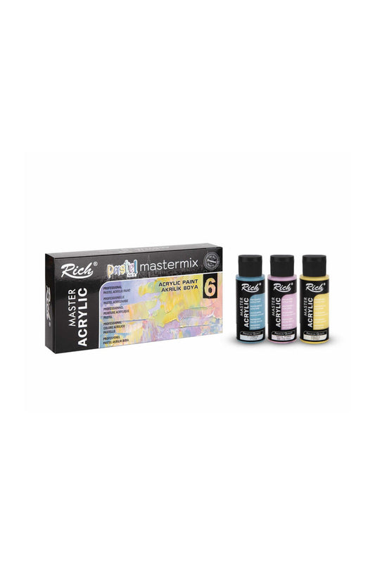 Mastermix Akrilik Boya Pastel Renkler 6x60cc