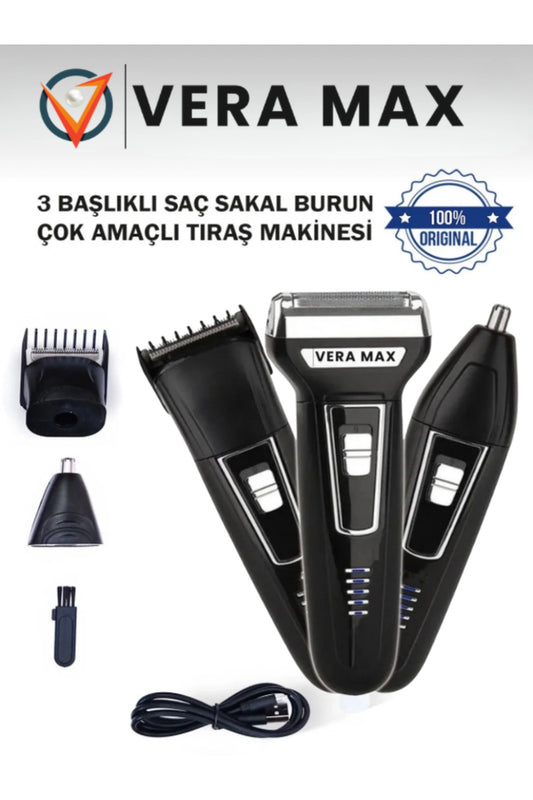Profesyonel Saç Sakal Burun Çok Amaçlı Tıraş Makinesi