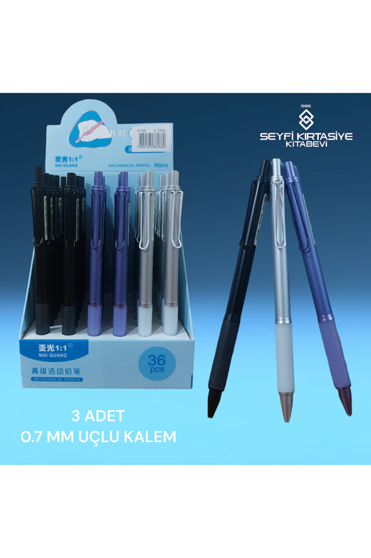 0.7 MM VERSATİL UÇLU KALEM 3 ADET 8166