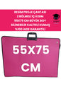 55X75 CM RESİM PROJE ÇANTASI 2 BÖLMELİ İÇ KISIM BÜYÜK BOY SİLİNEBİLİR KALİTELİ KUMAŞ %100 İADE