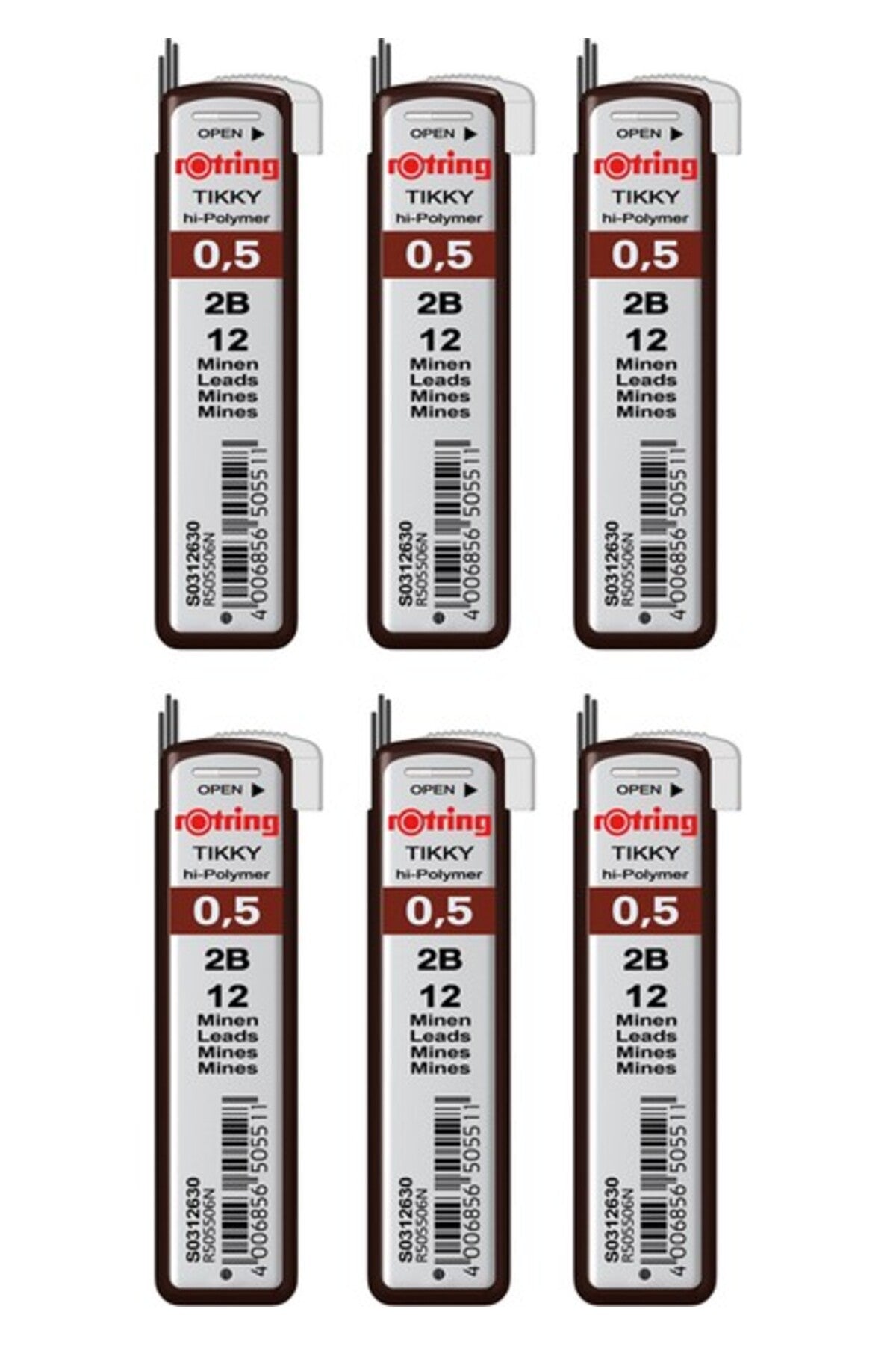 0.5 Kalem Ucu 2b (s0312630) 6 Lı Paket