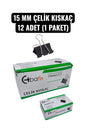 15 MM ÇELİK KISKAÇ 12 ADET (1 PAKET)