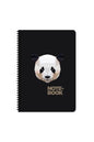 17x24 cm Çizgisiz 100 Yaprak Jungle Sert Kapak Telli Defter 60 gr Beyaz Kağıt
