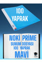 100 YAPRAK MAVİ A4 SUNUM DOSYASI NOKİ PRİME YÜKSEK KALİTE POŞET KALINLIĞI YERLİ ÜRETİM