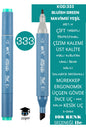 ÇİFT TARAFLI PROFESYONEL ÇİZİM KALEMİ KALICI MÜREKKEP ÜÇGEN GÖVDE İNCE UÇ 1 MM KESİK UÇ 2-6MM SKETCH