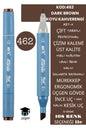 ÇİFT TARAFLI PROFESYONEL ÇİZİM KALEMİ KALICI MÜREKKEP ÜÇGEN GÖVDE İNCE UÇ 1 MM KESİK UÇ 2-6MM SKETCH