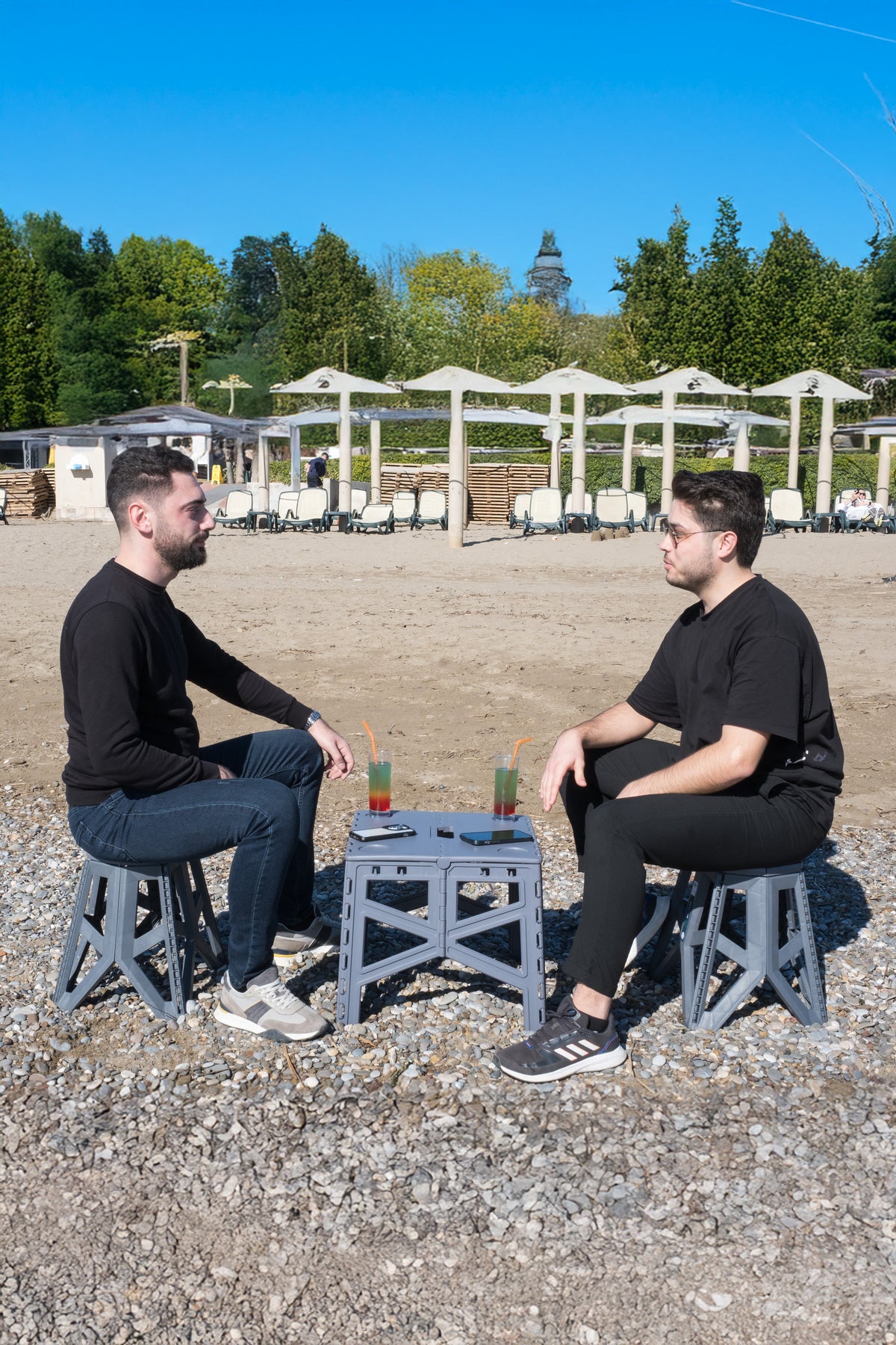 Siyah Katlanabilir Masa, Piknik Masası, Kamp Sehpası