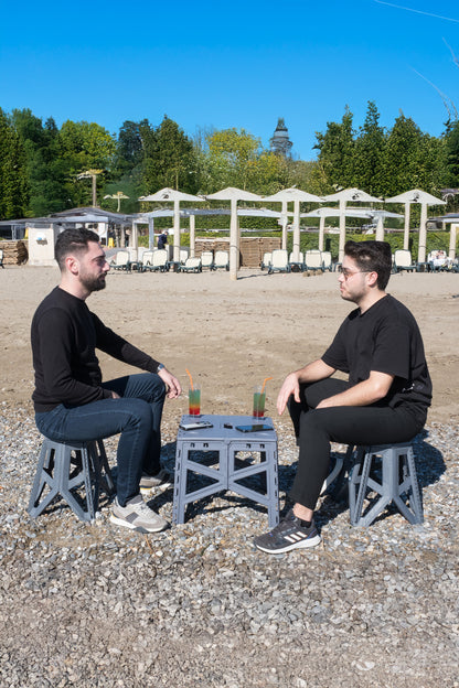 Siyah Katlanabilir Masa, Piknik Masası, Kamp Sehpası