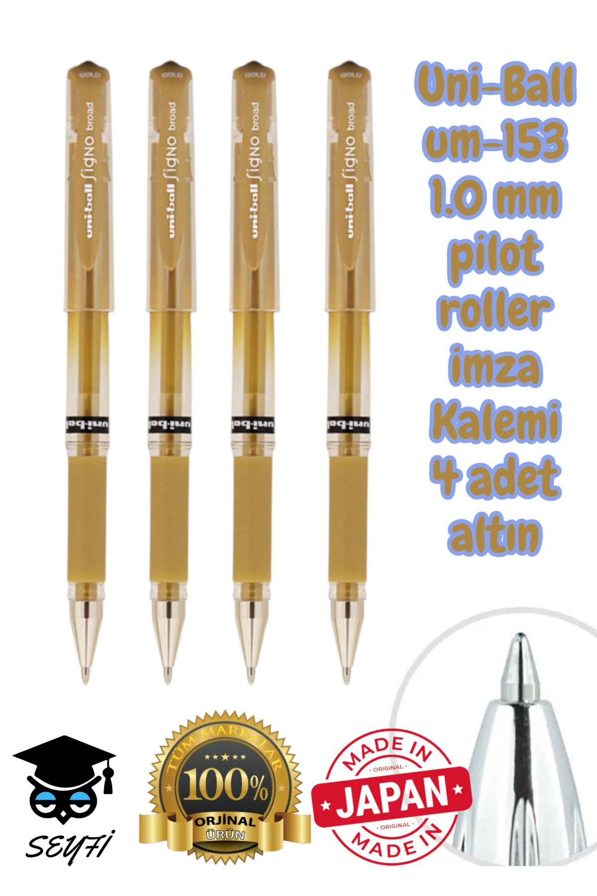 Uni-Ball um-153 1.0 mm pilot roller imza Kalemi