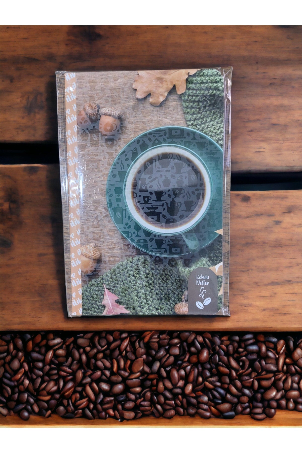 12,5x19,5 cM 112 SAYFA ÇİZGİLİ KOKULU DEFTER KARTON KAPAK KREM RENK KAĞIT