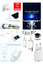 USB - MİCRO şarj aleti adaptör ve 1 metre kablo 3A AC 110-240V