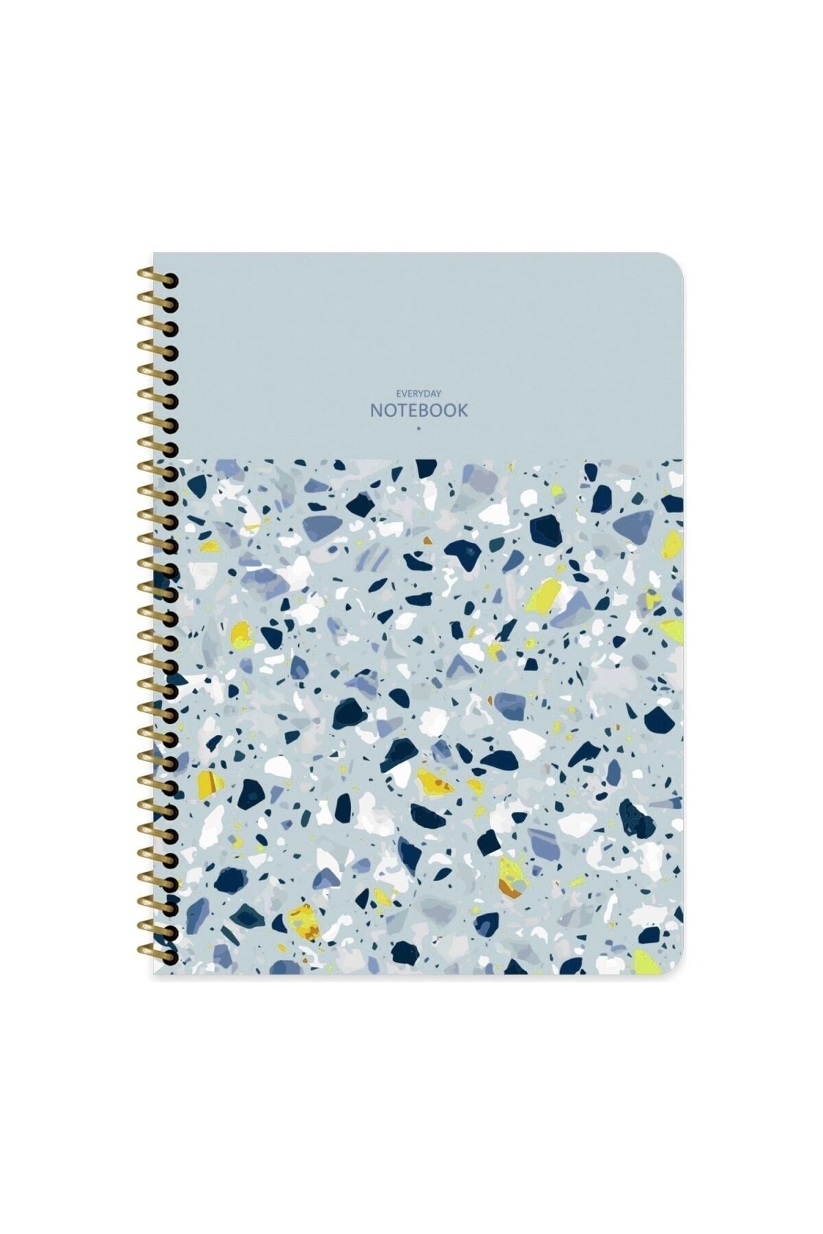 KARELİ 16x22 CM 80 YAPRAK PLASTİK KAPAK TELLİ DEFTER 60 GRAM BEYAZ SAYFA TERAZZO