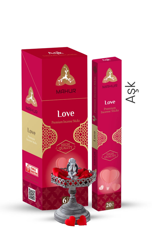 Aşk (Love) Çubuk Tütsü - 20 Adet Çubuk