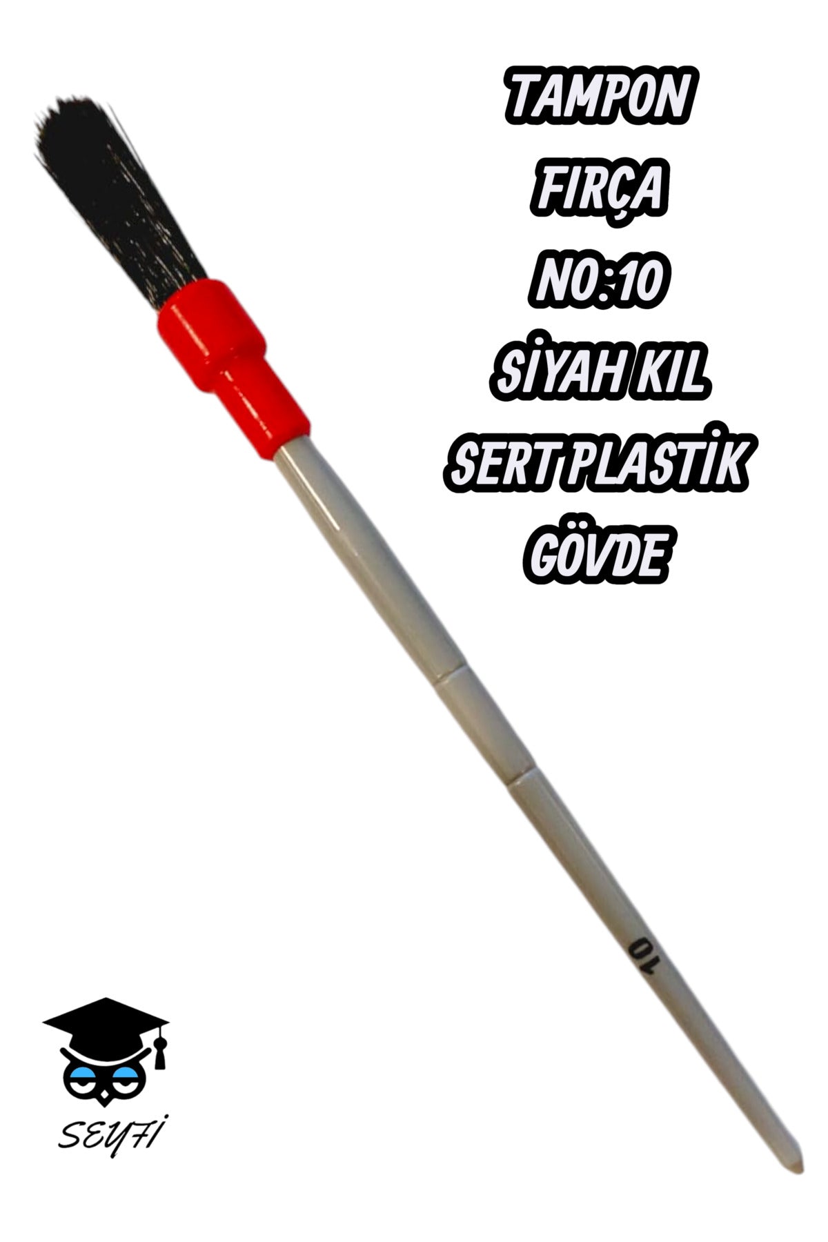TAMPON FIRÇA SİYAH KIL NO:10