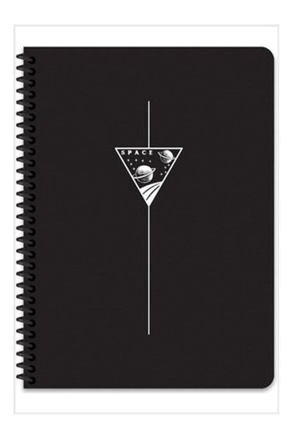 16x22 Cm 80 Yaprak Çizgisiz Plastik Kapak Telli Defter 60 Gram Beyaz Sayfa