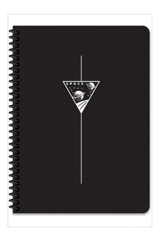 16x22 Cm 80 Yaprak Çizgisiz Plastik Kapak Telli Defter 60 Gram Beyaz Sayfa