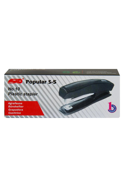 Popular S5 Zımba Makinesi No:10 16 Sayfa Kapasiteli - Siyah
