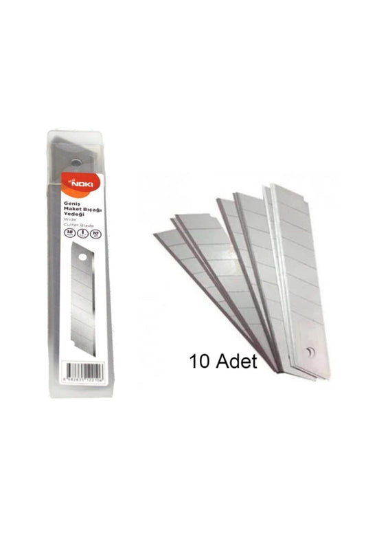 Maket Bıçağı Yedeği Geniş 18 Mm 10 Lu Tüp (br-736)