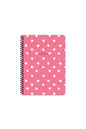 16.5x22.5 Kareli Defter Puantiye - Pembe