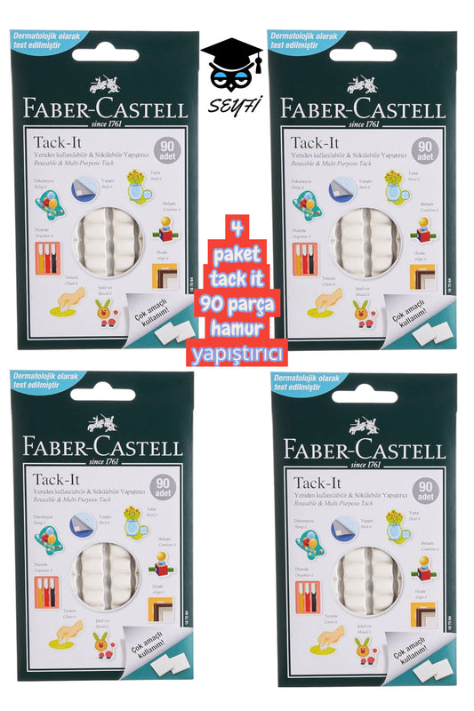 4 paket tack it 90 parça hamur yapıştırıcı