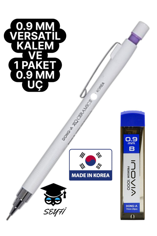 0.9 MM VERSATİL KALEM VE 1 PAKET 0.9 MM UÇ