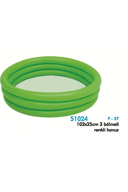 Bermuda Bw51024 Şişirilebilir Renkli Havuz 1.02x25 Cm 3 Bölmeli
