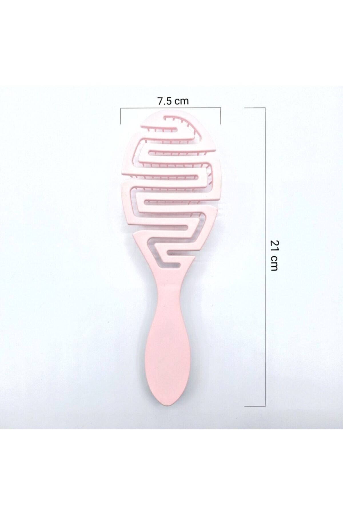 Pro Üç Boyutlu Saç Fırçası -pembe Keo01