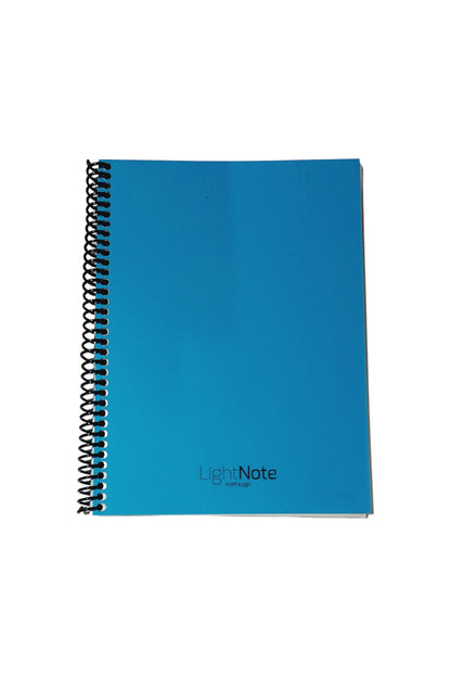 16x22 Cm Çizgisiz 60 Yaprak Telli Plastik Kapak Hafif Defter Light Book Krem Renk Kağıt