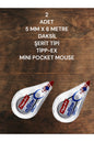 2 ADET 5 MM X 6 METRE DAKSİL ŞERİT TİPİ TİPP-EX MİNİ POCKET MOUSE