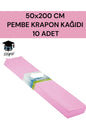 50x200 CM PEMBE KRAPON KAĞIDI 10 ADET
